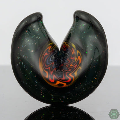 Dux Glass - Wig-Wag Tech Fortune Cookie Pendant #1