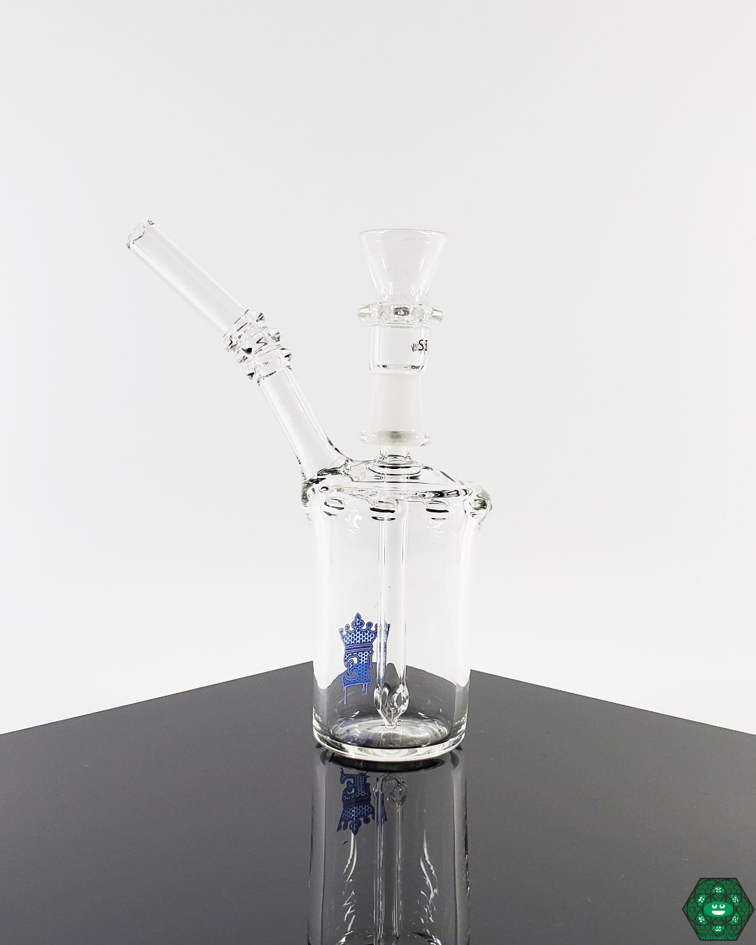 Glass E Rig E Glass Mini Cup - Compact Glass Rig with 2-Hole Perc – HG