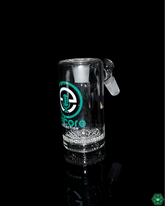  Encore Glass 50mm Honeycomb Ash Catcher featuring honeycomb percolation for smooth, even airflow and enhanced filtration, keeping your glass clean and hits smooth.