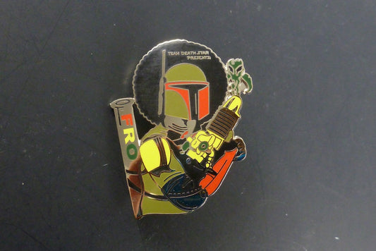 Froba Fett Collectible Sci-Fi Enamel Pin, a durable and intricately designed accessory perfect for fans and collectors.
