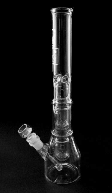 HiSi - 16" Jr. Triple U Perc Beaker - HiSi Glass - HG