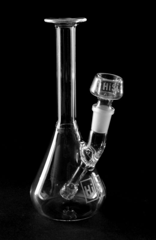 HiSi - 7" Mini Beaker Straight Neck - HiSi Glass - HG
