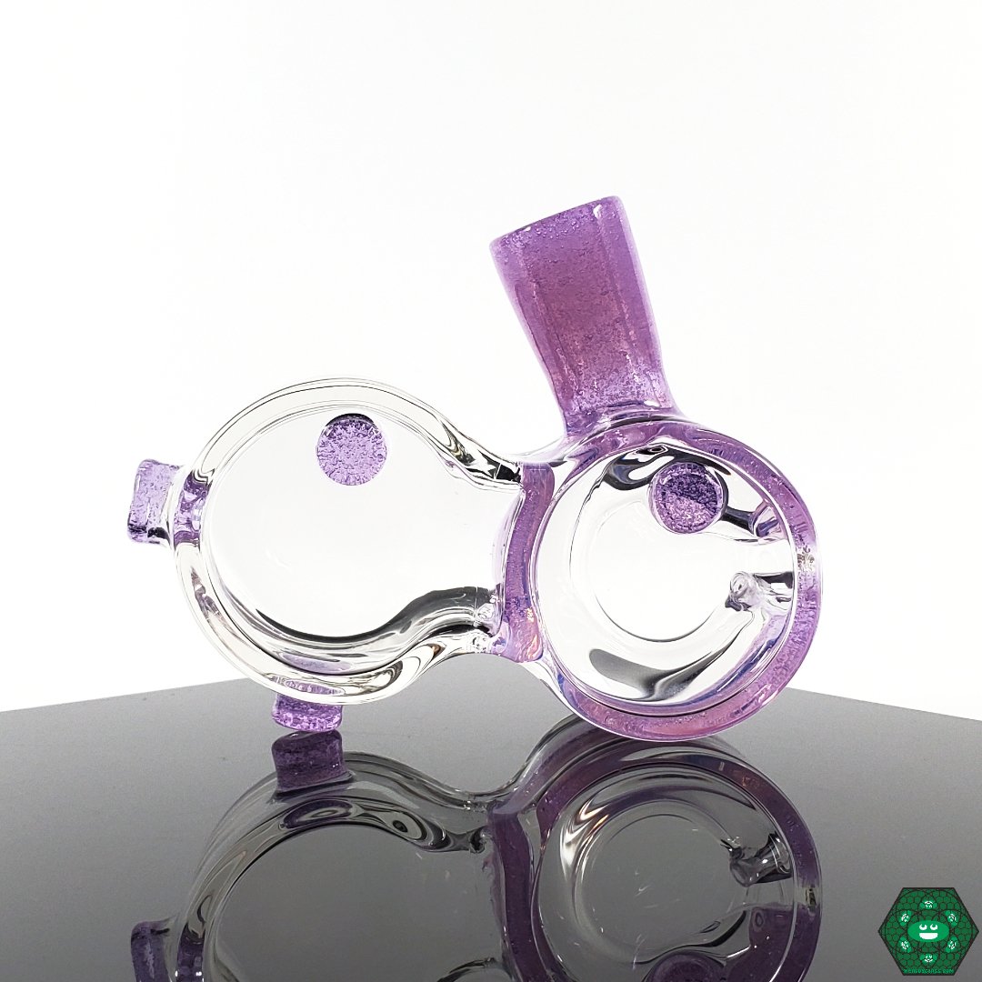 IO Glass Traveler – Compact 3-inch glass rig with 10MM joint, single-hole percolator, and durable design for long-lasting, efficient use.