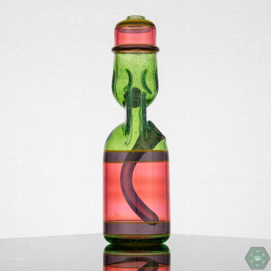 Jack Blew Glass - Full Size Ramune Bottle (Portland Green) - @Jackblewglass - HG