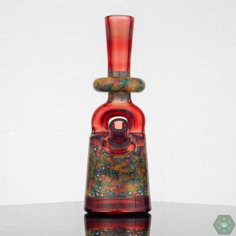 Jeff Heathbar Glass - Murrine Stirrup Bottle - @Jeffheathbar - HG