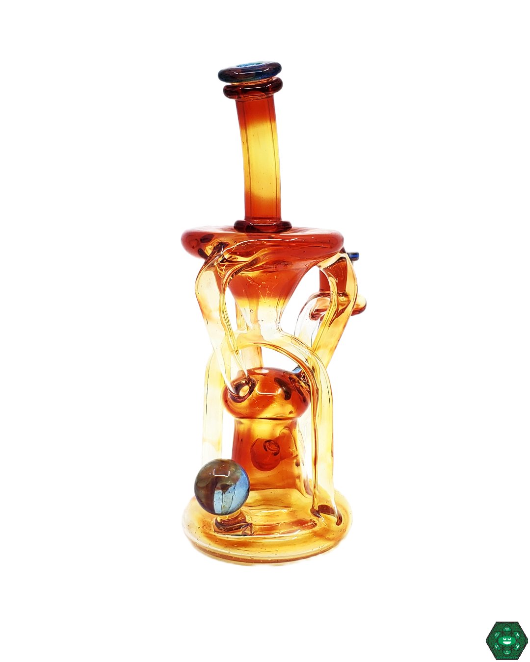 Logi Glass Art Phoenix Recycler - Handcrafted Borosilicate Glass Rig – HG