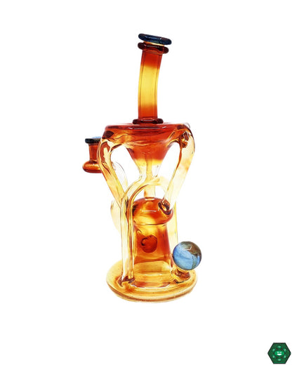 Logi Glass Art - Orange Elvis Recycler - @Logi_glass_art - HG