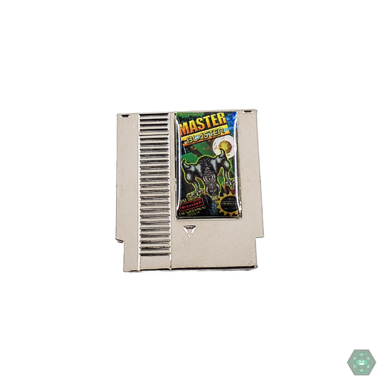Nintendank Master Blaster Pin, a retro-inspired collectible with bold design, perfect for gaming fans and collectors seeking a unique, standout piece.