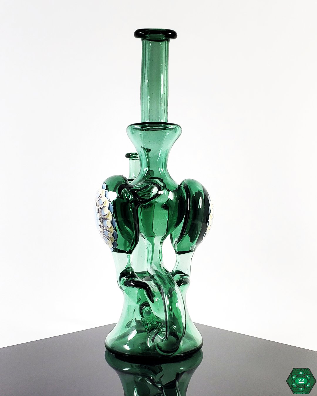 Olour Glass - Atlantis Dotted Recycler - @Olour_glass - HG