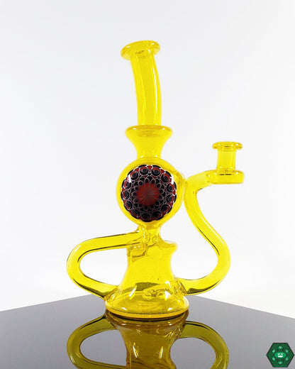Olour Glass - Terps Dotted Recycler - @Olour_glass - HG