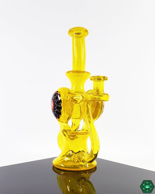 Olour Glass - Terps Dotted Recycler - @Olour_glass - HG