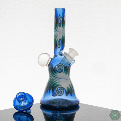 Ra Glass Mini Tube - Dichro Over Blue Dream - @Ra_glass - HG