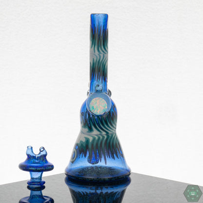 Ra Glass Mini Tube - Dichro Over Blue Dream - @Ra_glass - HG