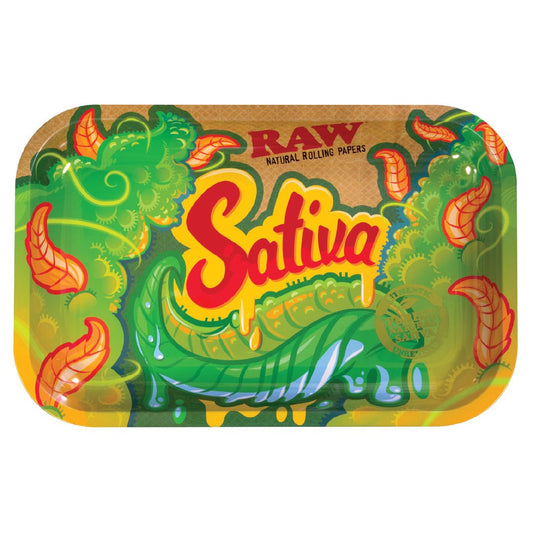 Raw Sativa Rolling Tray - Small - RAW - HG
