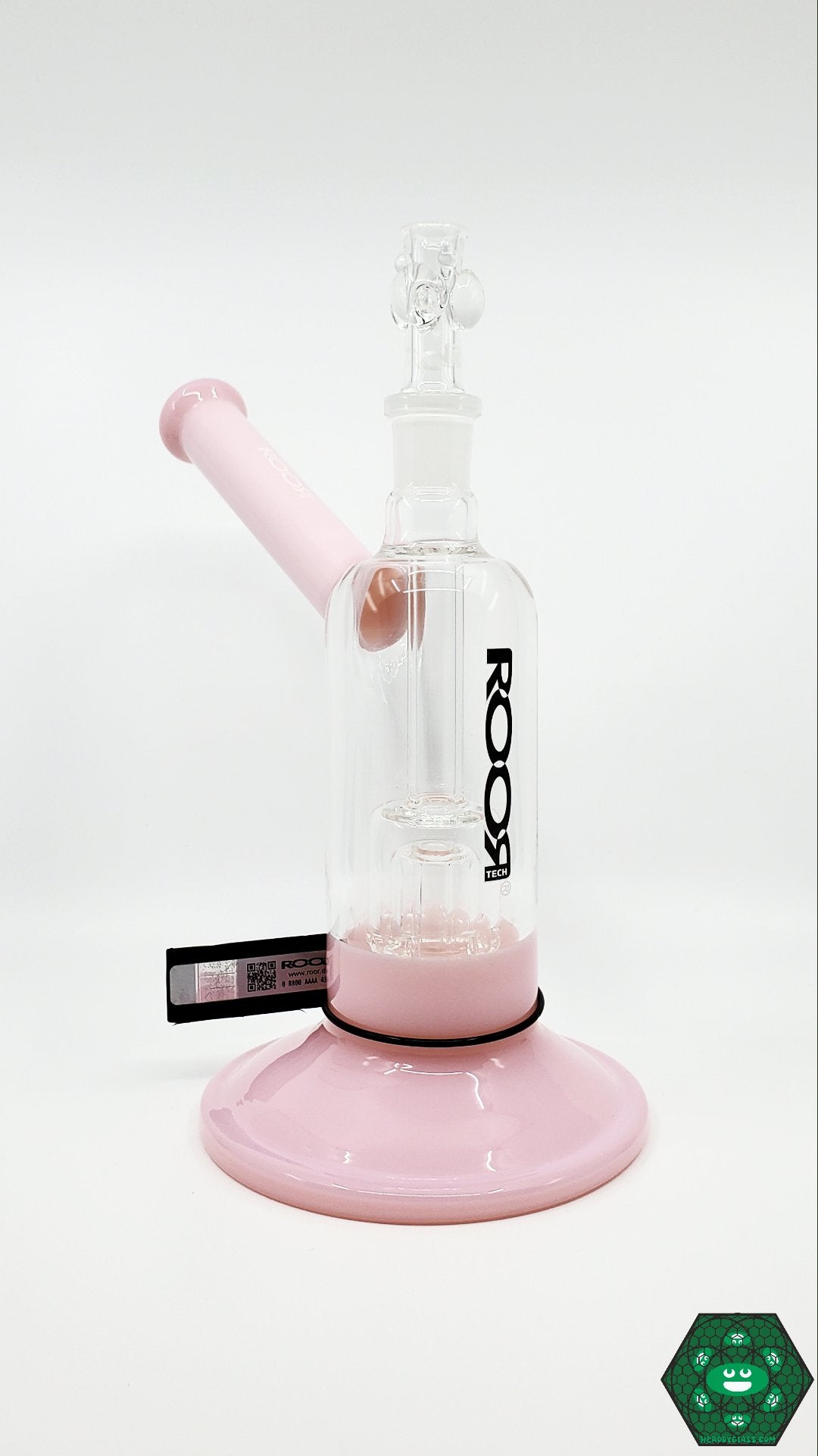 Roor Tech Pink Bubbler - @Roorglass - HG