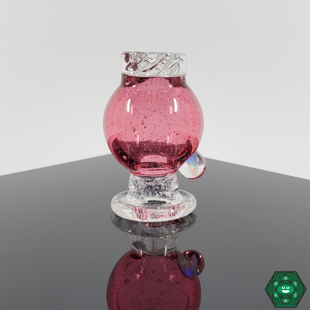 Sugar Shack Glass - Gold Ruby Spinner Cap - @Sugarshackglass - HG