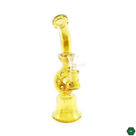  Swiss Perc Banger Hanger featuring a unique Swiss perc design for smooth filtration and clean hits, designed with a 14mm joint for compatibility.