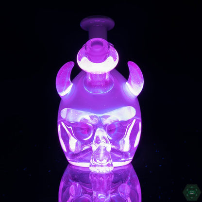 Tuskum Glass Skull Jammer - Mint - @Tuskum_glass - HG