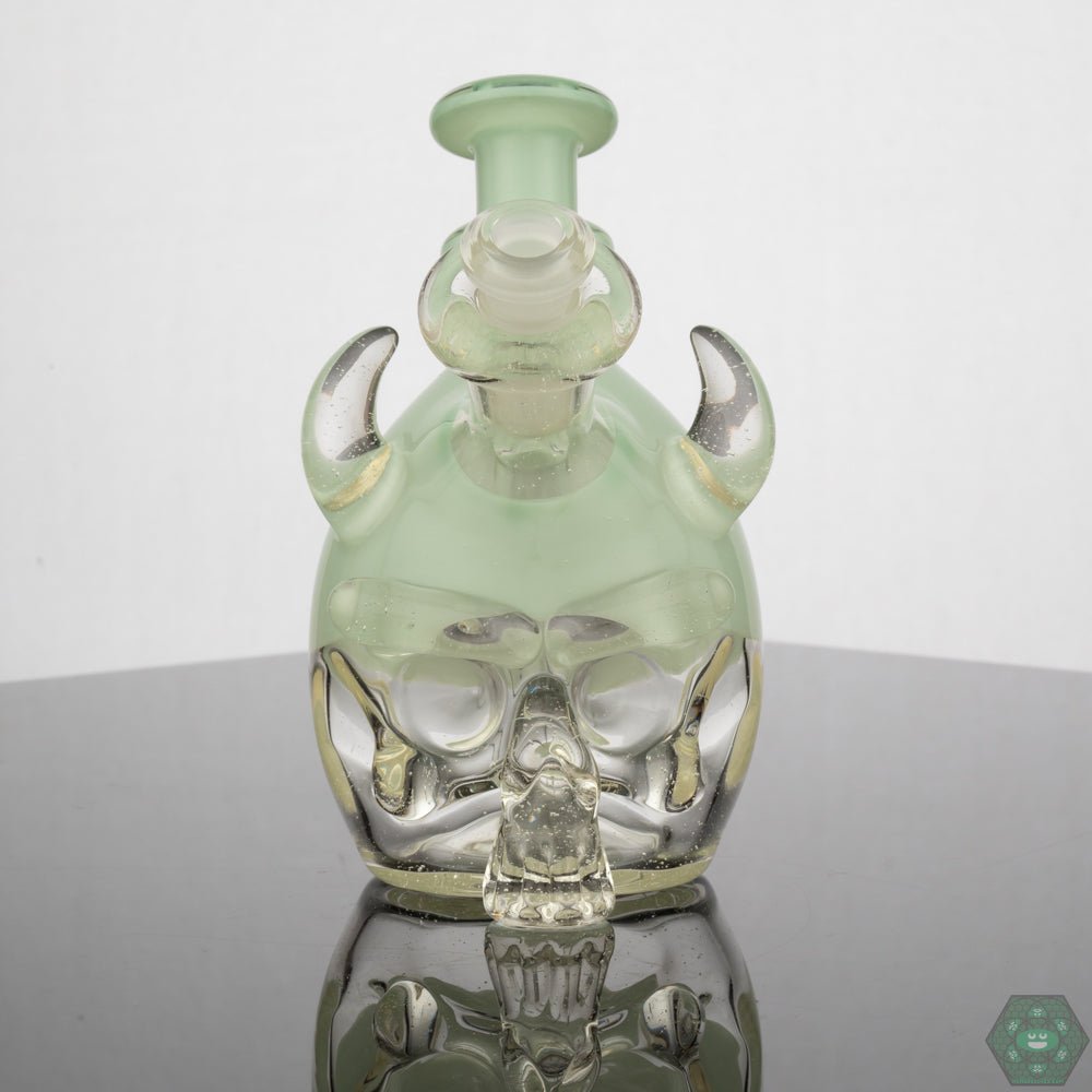 Tuskum Glass Skull Jammer - Mint - @Tuskum_glass - HG
